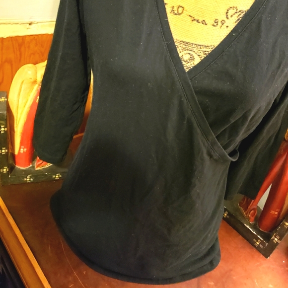 Y2K Wrap Tunic {New York & Co}, Size L - Picture 4 of 5